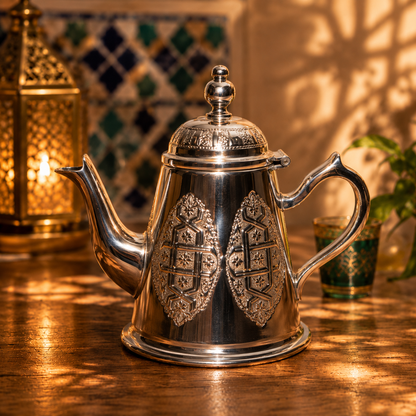 The Medina Jewel Teapot-Théière Marocaine en Cuivre Martelé