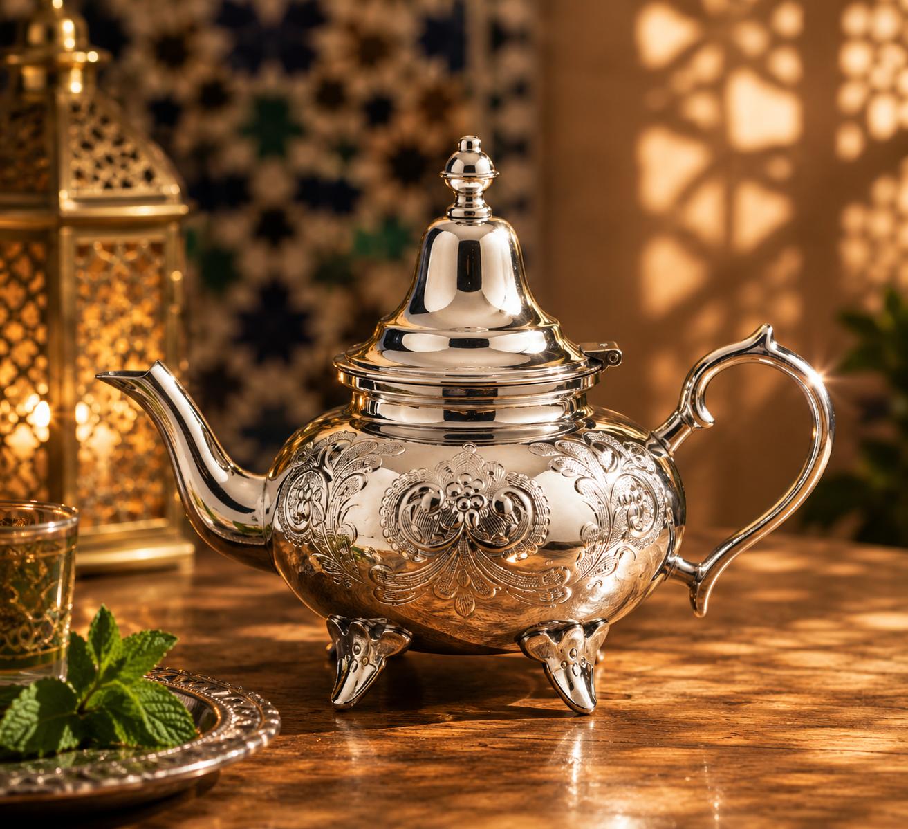 The Sultan’s Crest Teapot-Théière Artisanale de Luxe