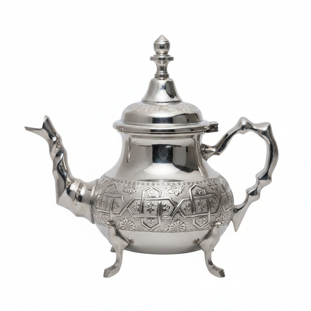 The Sultan’s Crest Teapot-Théière en Cuivre Fait Main
