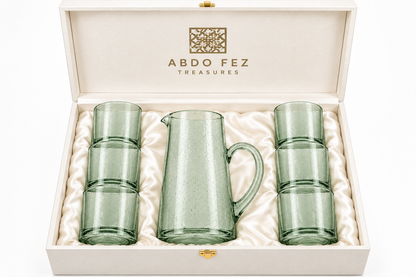 White Collection — 1 Water Carafe + 6 Water Glasses