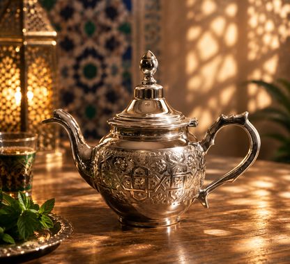 Atlas Crest Teapot-Théière Marocaine Traditionnelle